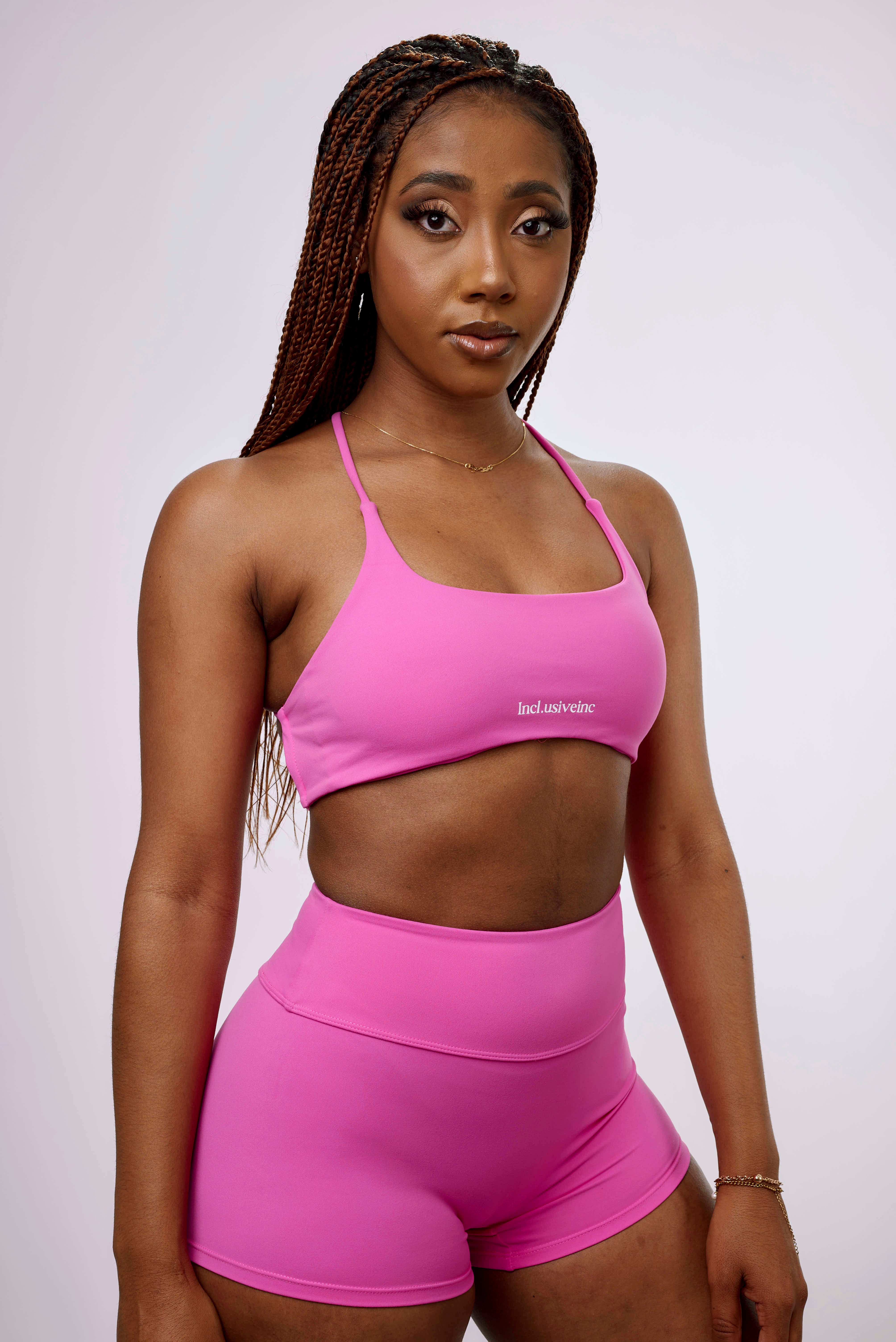 All-Lift Barbie Pink Strappy Sports Bra – Incl.usiveinc - Premium