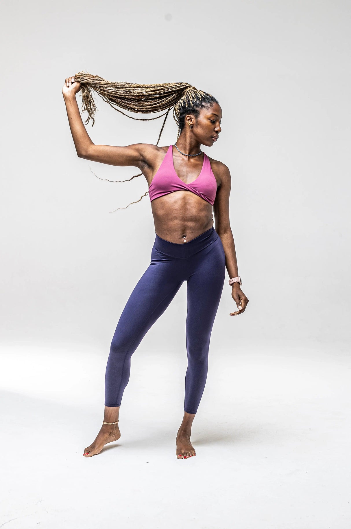 Active Dark Blue Scrunch Bum Leggings Incl.usiveinc - Premium Activewear