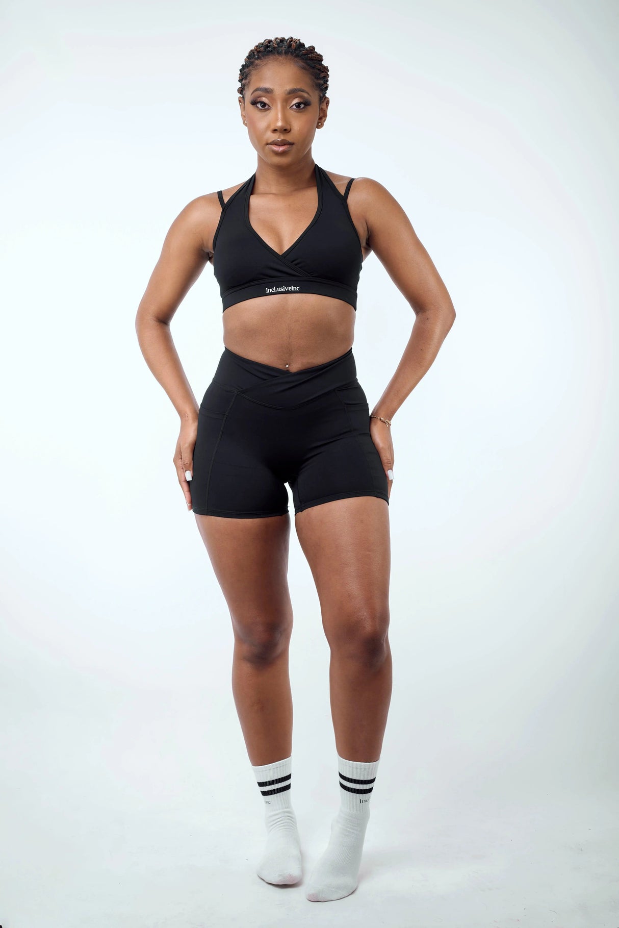 Black Scrunch Bum Set