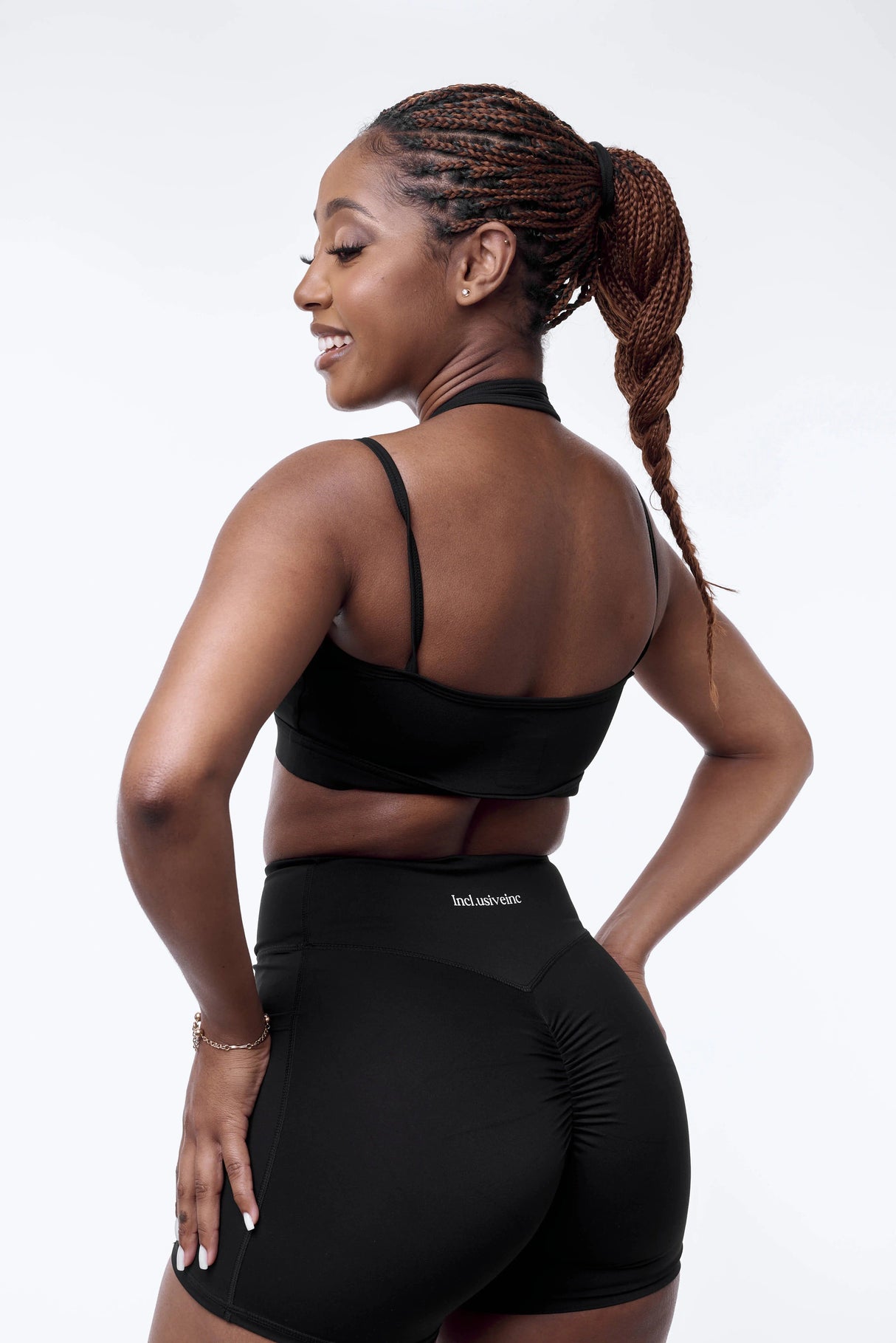 Black Scrunch Bum Set