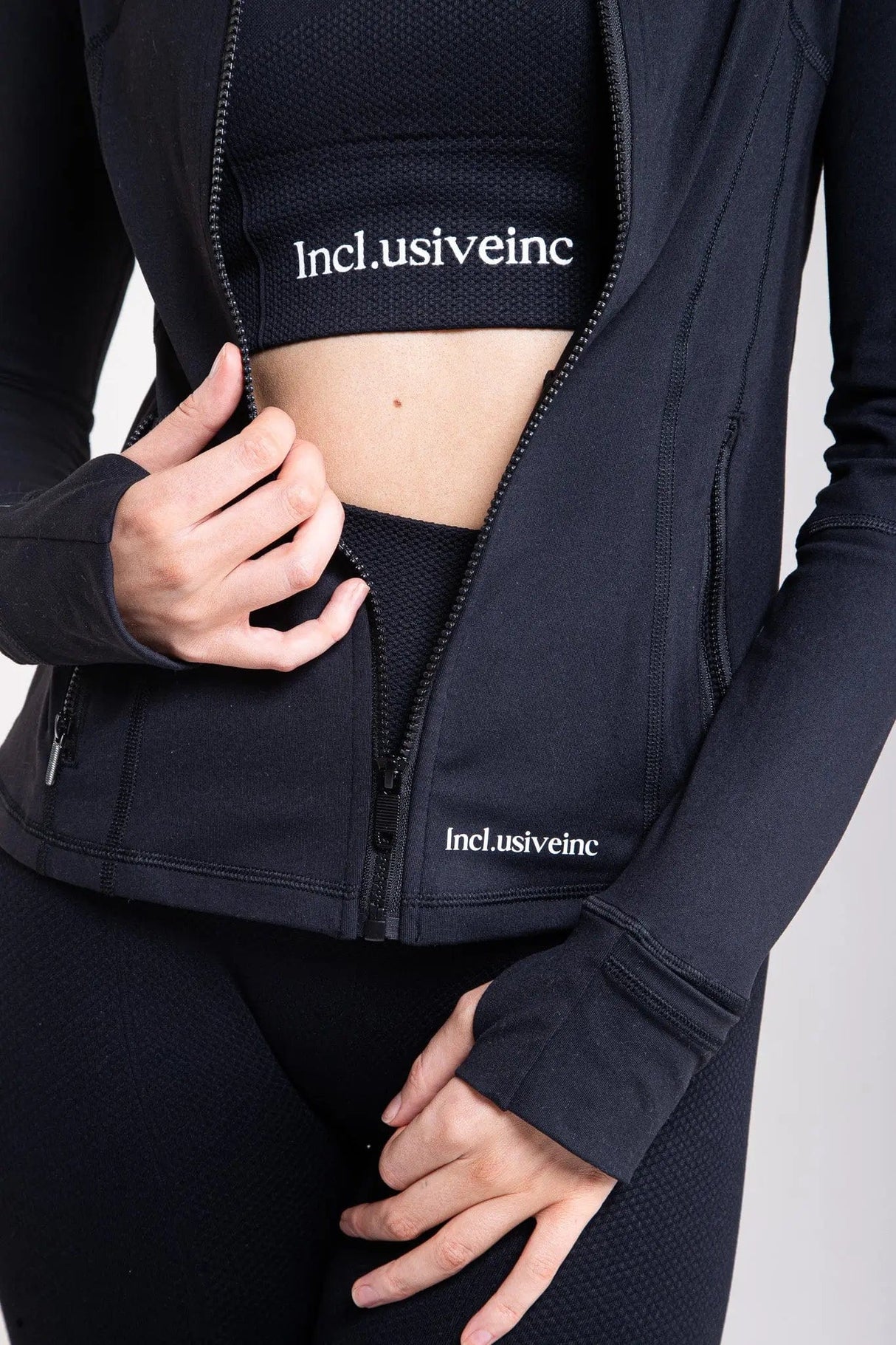 All-Lift Black Slimline Jacket Incl.usiveinc - Premium Activewear
