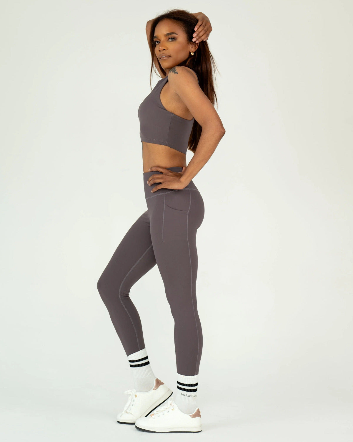 Moss High Waist Leggings with Pockets