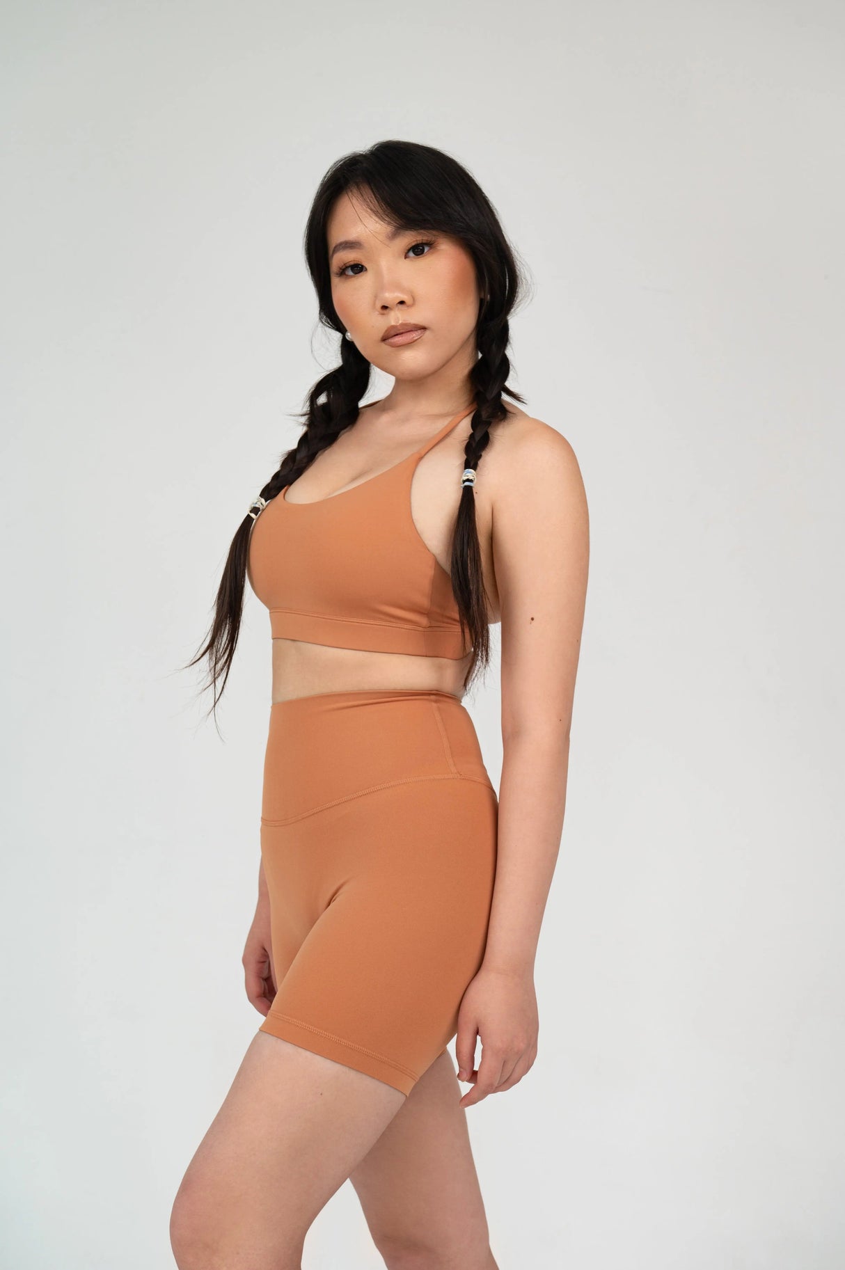 Terracotta High Waist Shorts