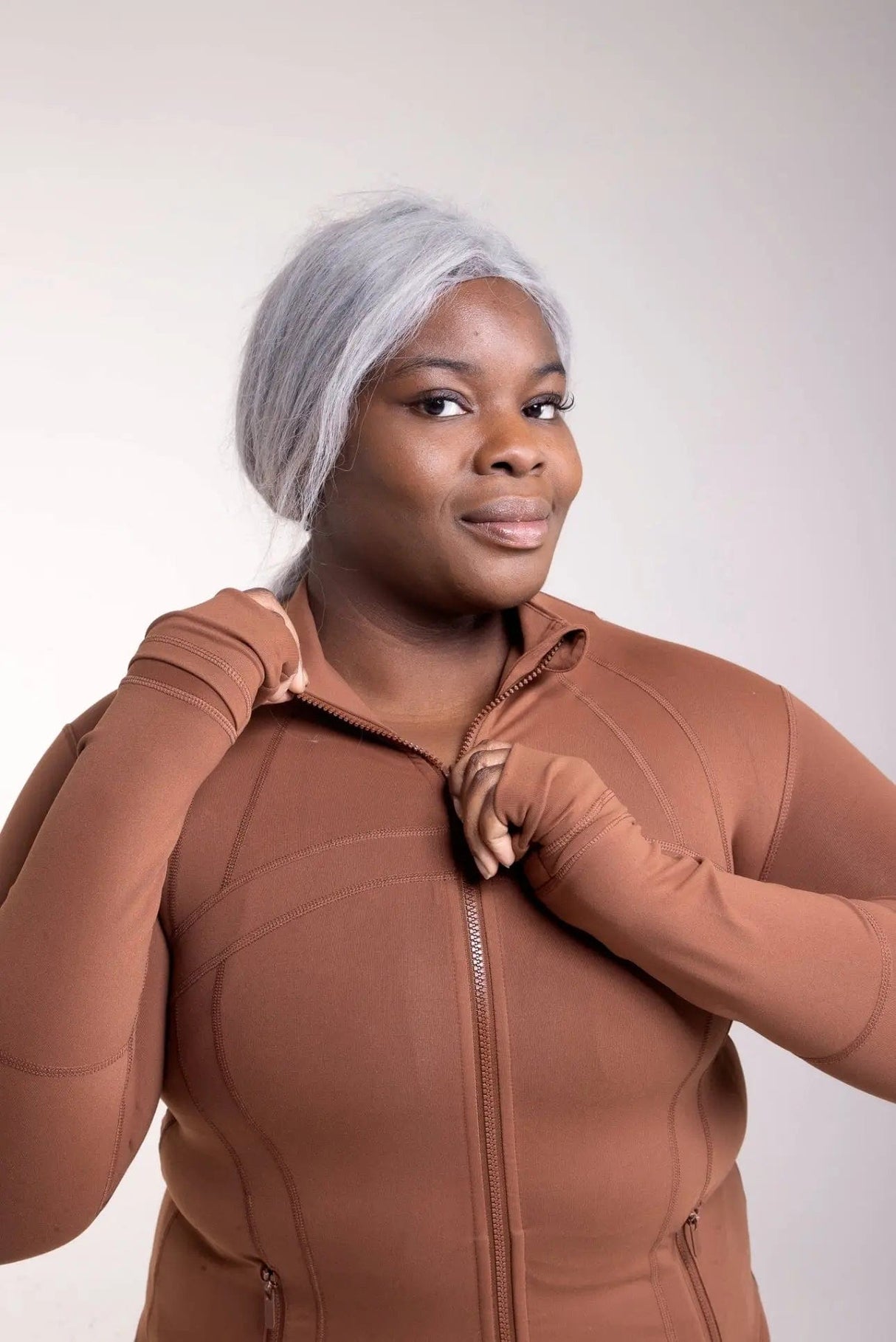 All-lift Brown Slimline Jacket Incl.usiveinc - Premium Activewear