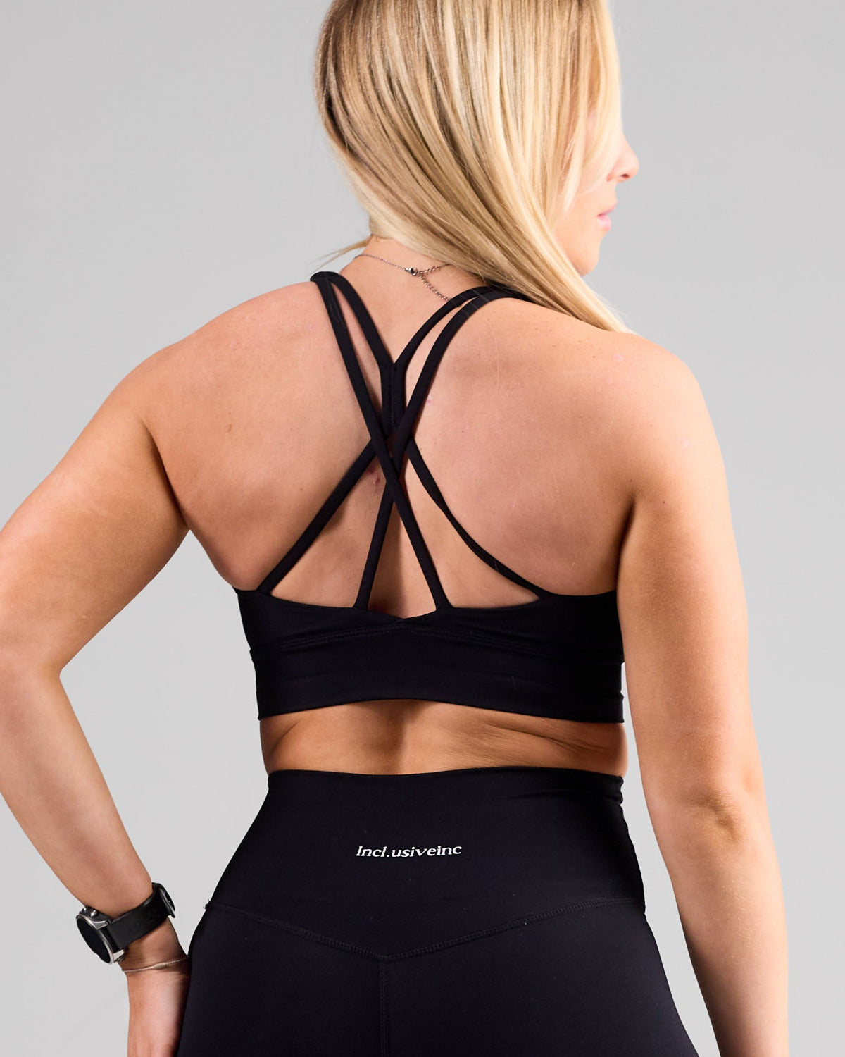 Black Flex Crisscross Sports Bra