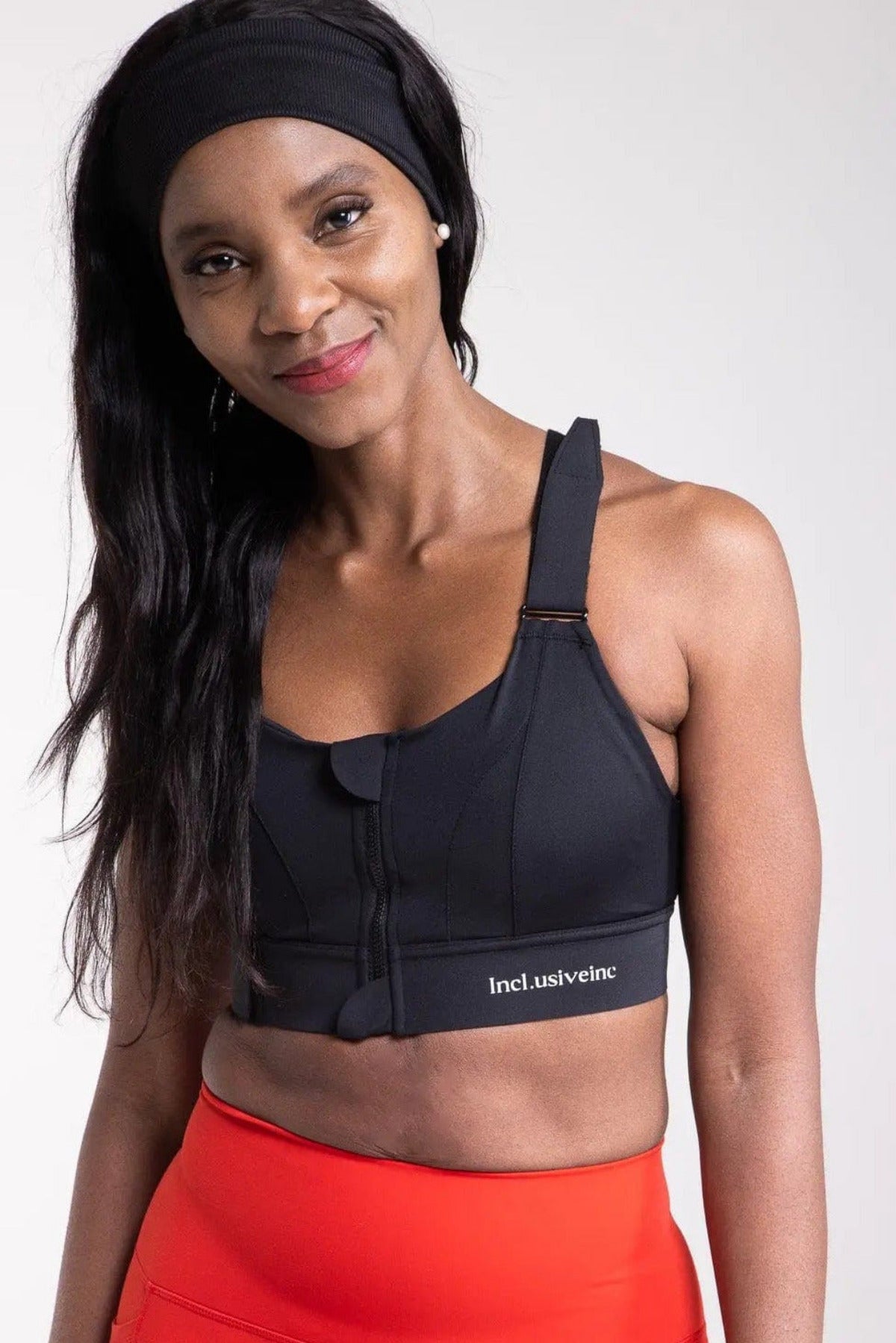 Super Strength Black Sports Bra Incl.usiveinc - Premium Activewear
