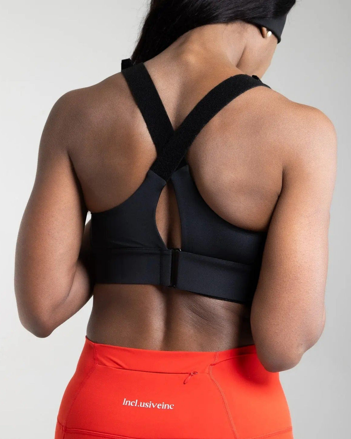 Super Strength Black Sports Bra Incl.usiveinc - Premium Activewear