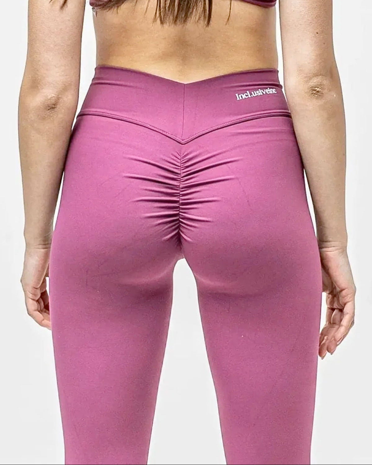 active scrunch bum leggings raspberry