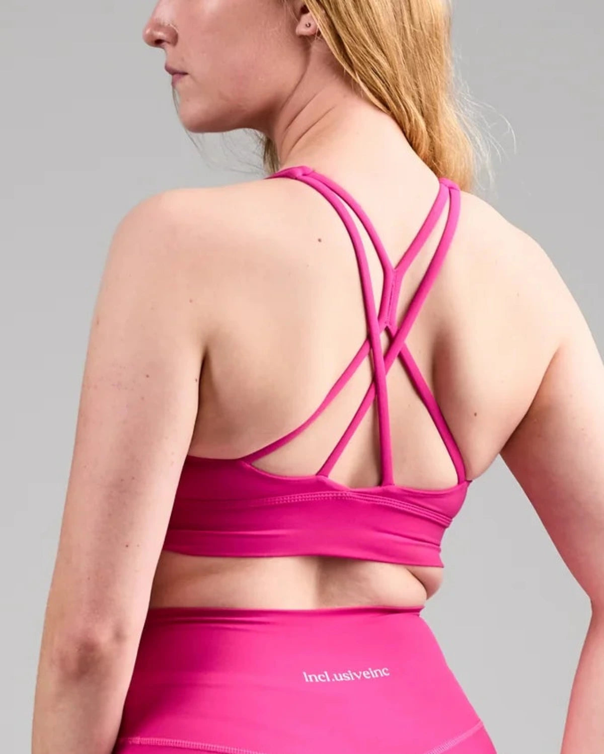 Pink Flex Crisscross Sports Bra