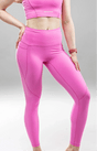 Active Pink Leggings with Pockets Incl.usiveinc - Premium Activewear