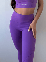 Active Purple Leggings with Pockets Incl.usiveinc - Premium Activewear