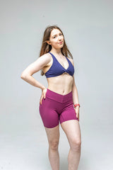 Active Twist Dark Blue Bralette Incl.usiveinc - Premium Activewear