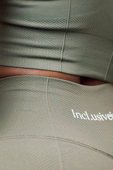 Army Green Warm Sports Bra