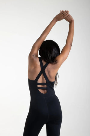 All-Lift Black Cross-Back Long Unitard  Squat Proof Incl.usiveinc - Premium Activewear