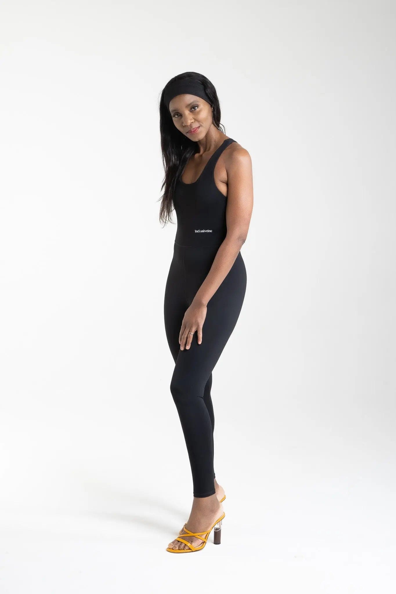 All-Lift Black Cross-Back Long Unitard  Squat Proof Incl.usiveinc - Premium Activewear
