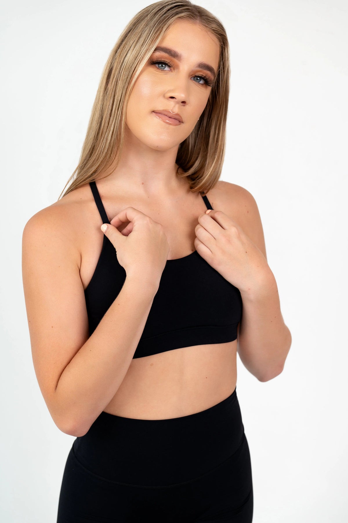Black Racer-Back Bra