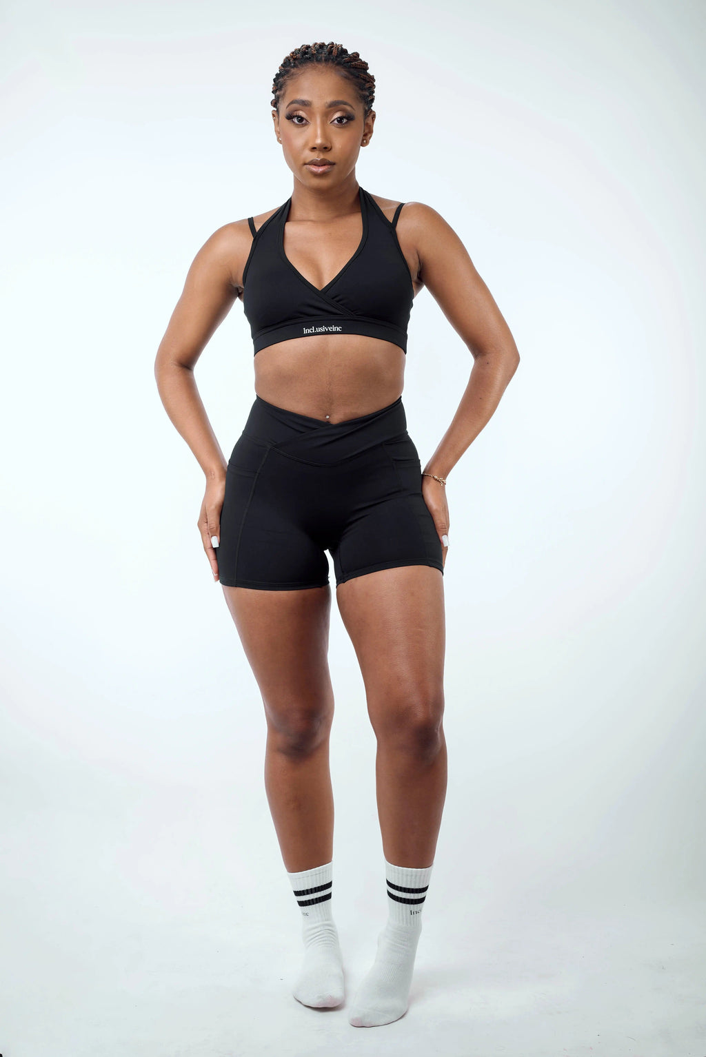 Black Scrunch Bum Set
