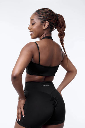 Black Scrunch Bum Set