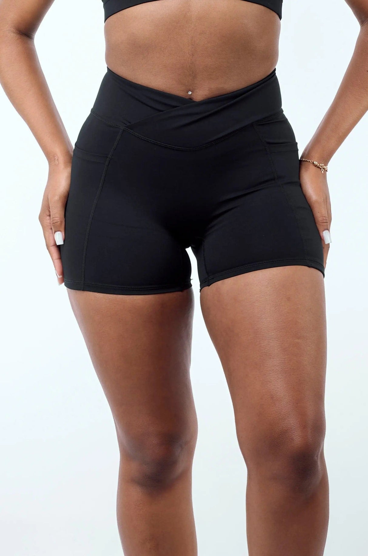 Black Scrunch Bum Shorts