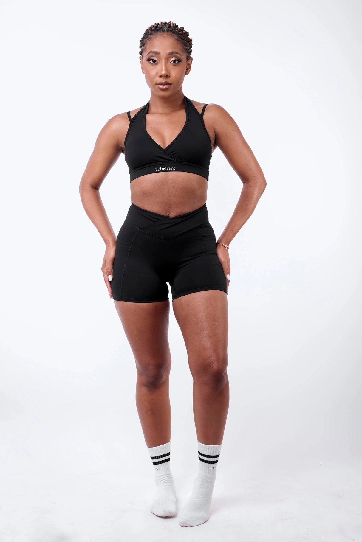 Black Scrunch Bum Shorts