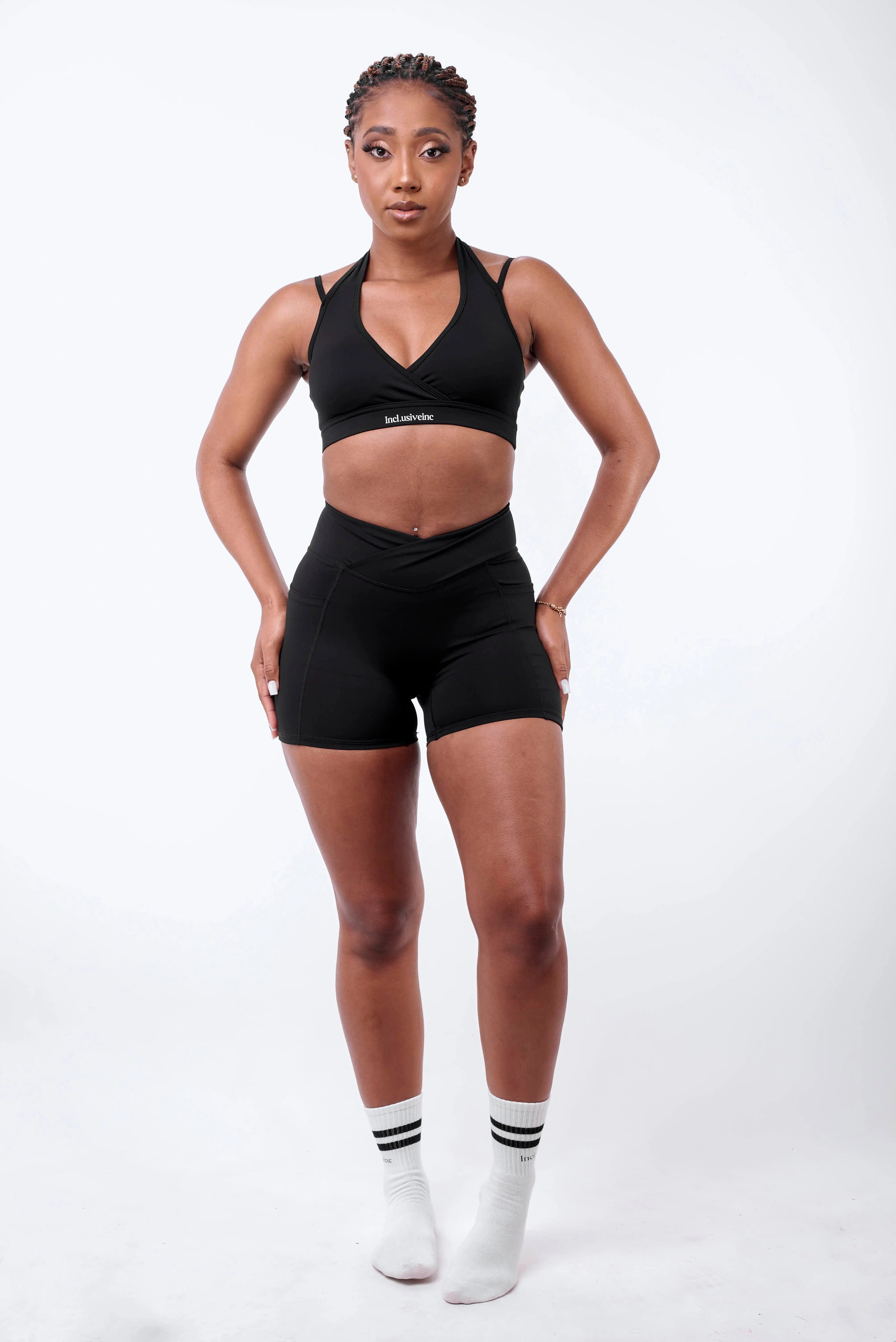 Black Scrunch Bum Shorts