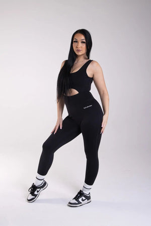 All-Lift Black V-Back Long Unitard Squat Proof My Store