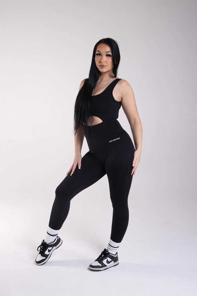 All-Lift Black V-Back Long Unitard Squat Proof My Store