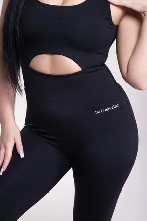 All-Lift Black V-Back Long Unitard Squat Proof My Store