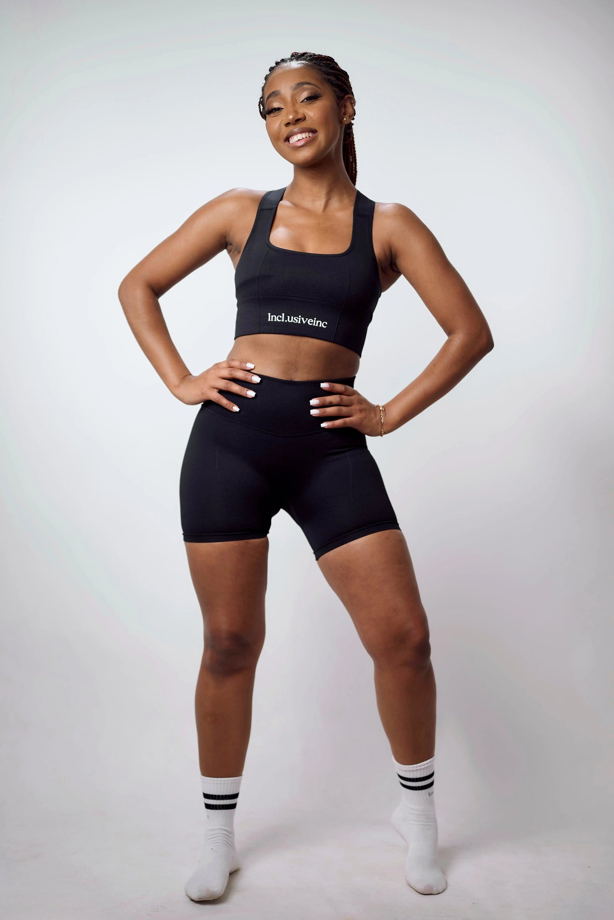 Black Warm Short Set