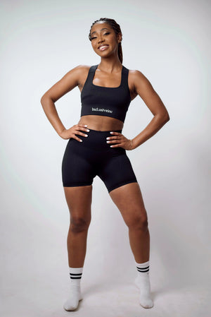 Black Warm Short Set