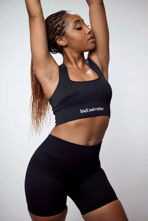 Black Warm Short Set