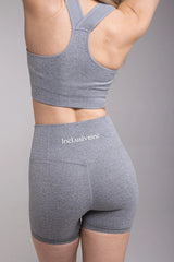 All-Lift Grey Warm High-Waist Shorts My Store