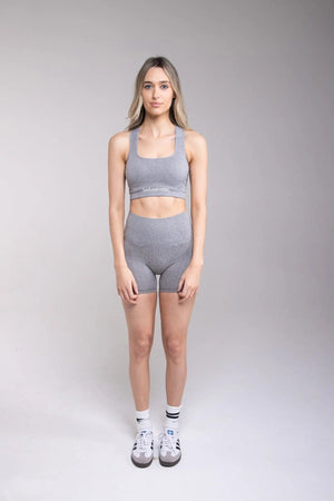 All-Lift Grey Warm High-Waist Shorts My Store