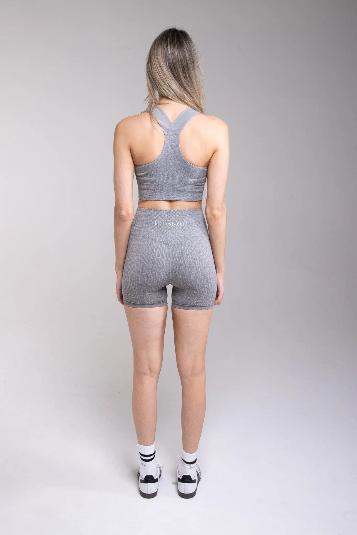 All-Lift Grey Warm High-Waist Shorts My Store