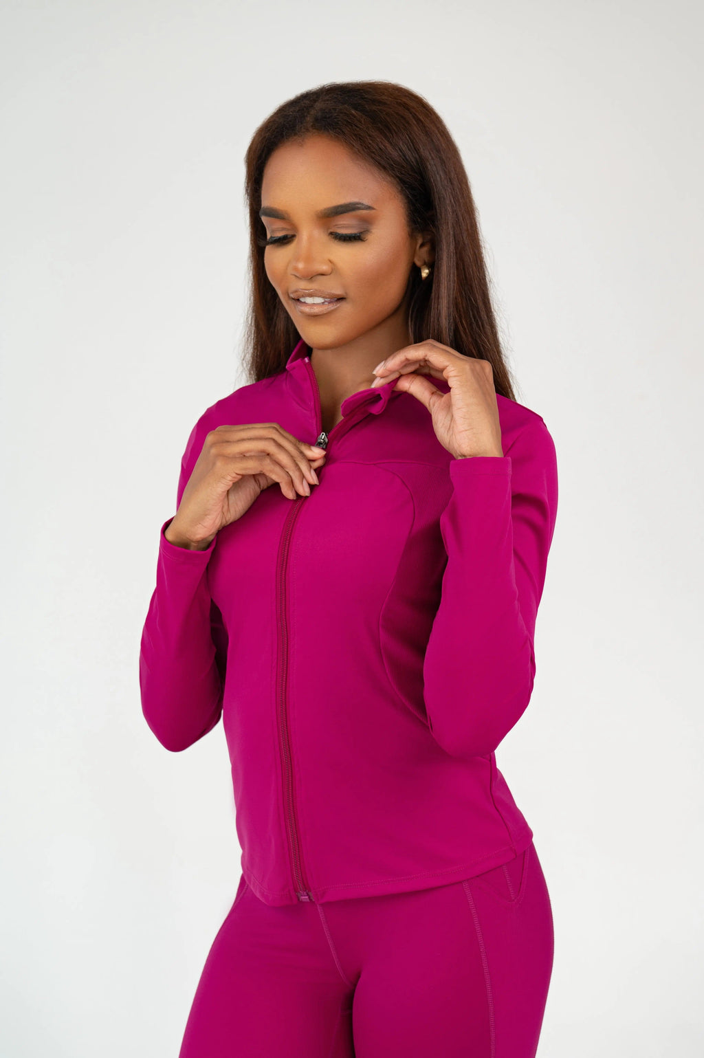 Hot Pink Defined Jacket