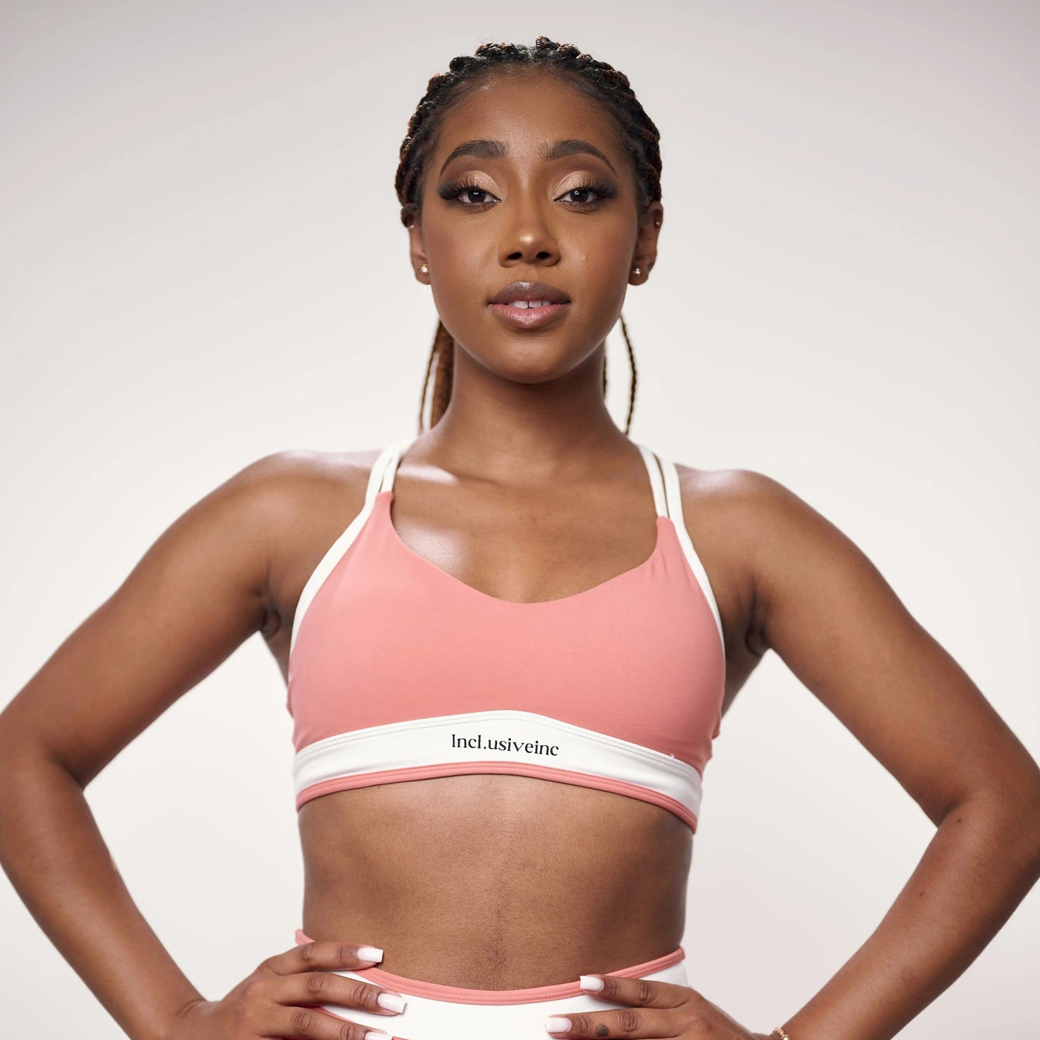 Light Coral Contour Sports Bra