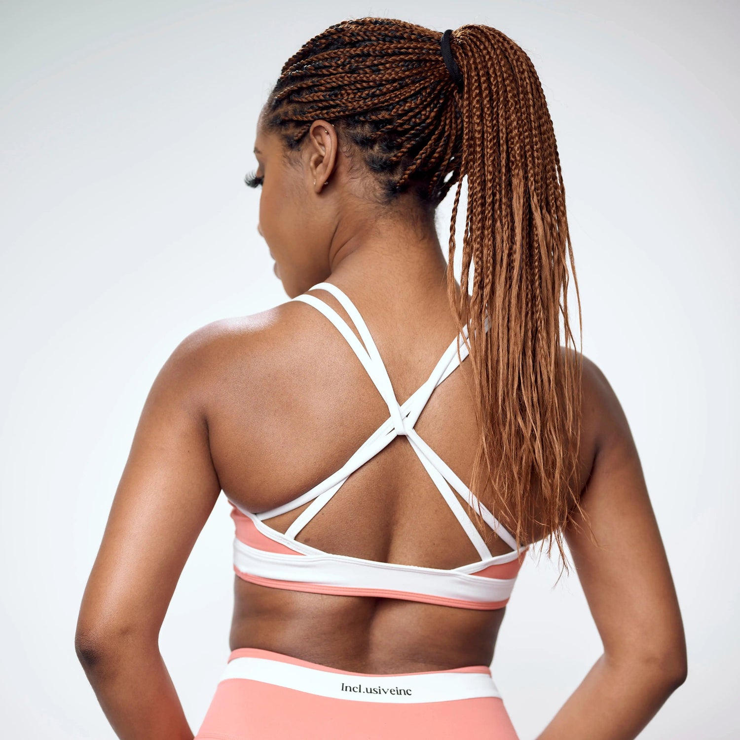 Light Coral Contour Sports Bra
