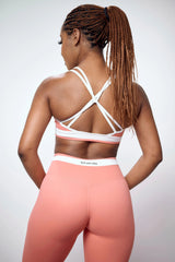 Light Coral Contour Sports Bra