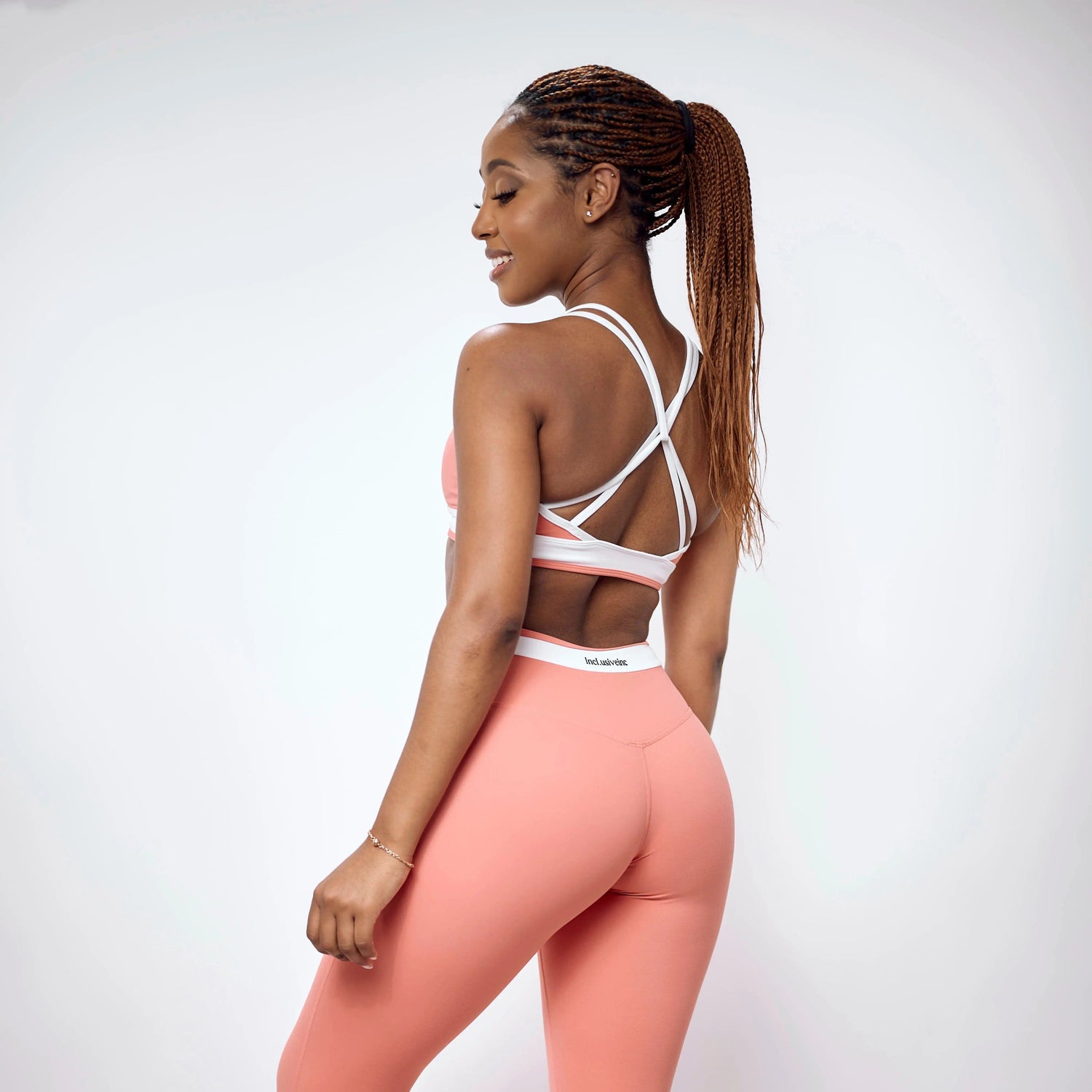 Light Coral Contour Sports Bra