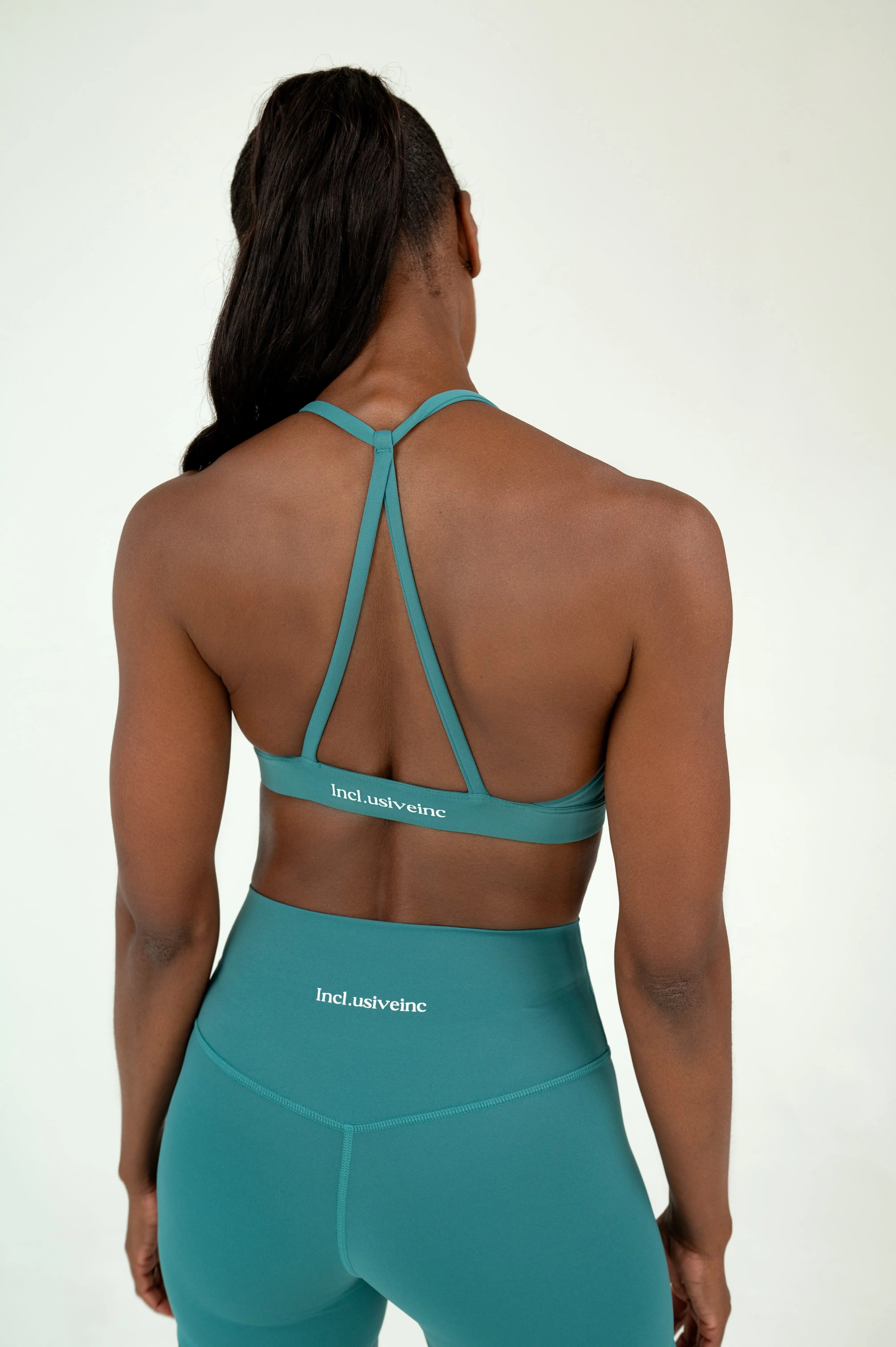 Teal Racer-Back Bra