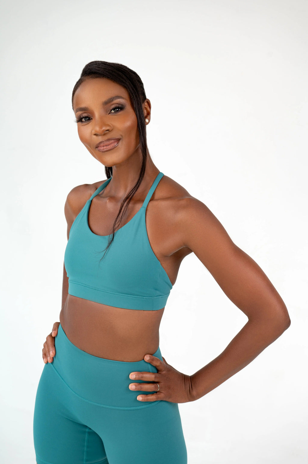 Teal Racer-Back Bra