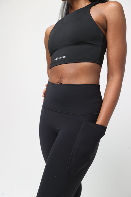 All-Lift Black Sports Bra Incl.usiveinc - Premium Activewear