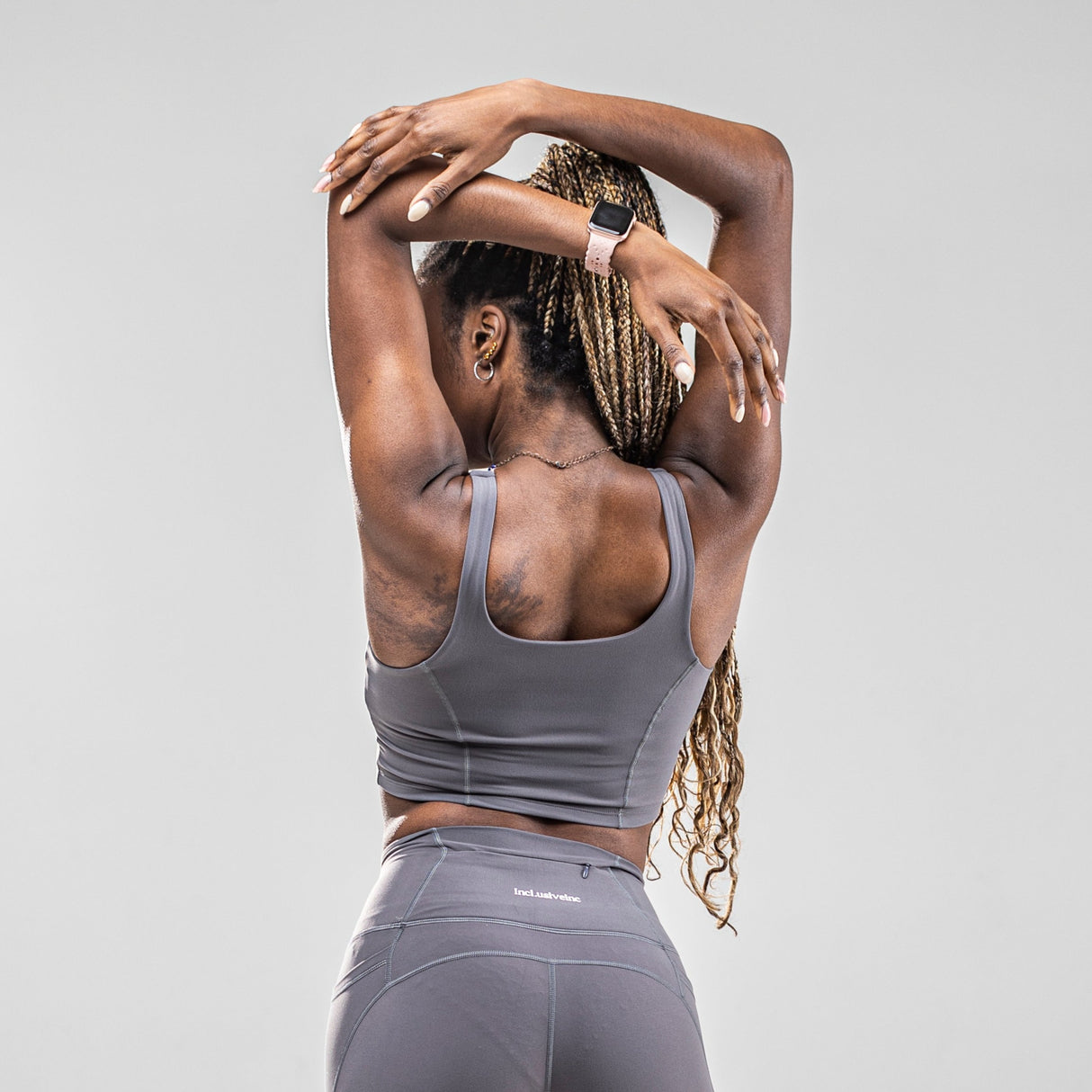 Active Grey Sports Bra Incl.usiveinc - Premium Activewear
