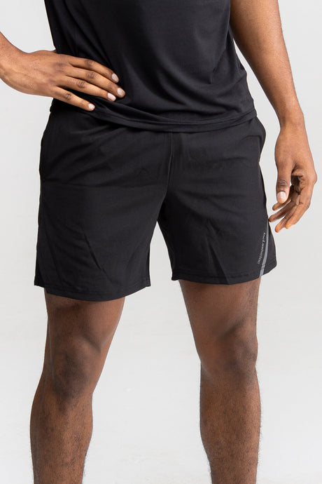 men’s woven training shorts black 
