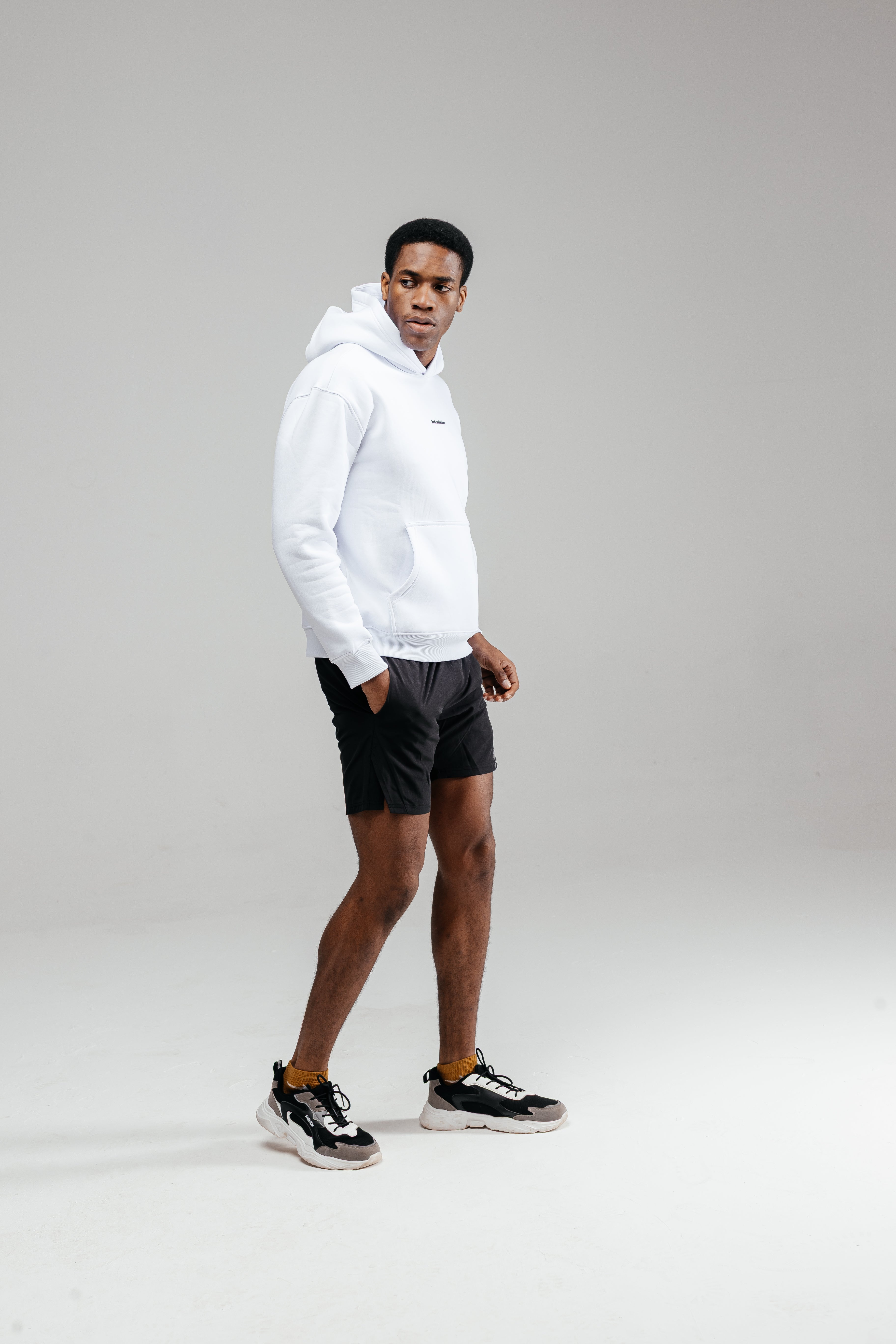 Unisex White Hoodie