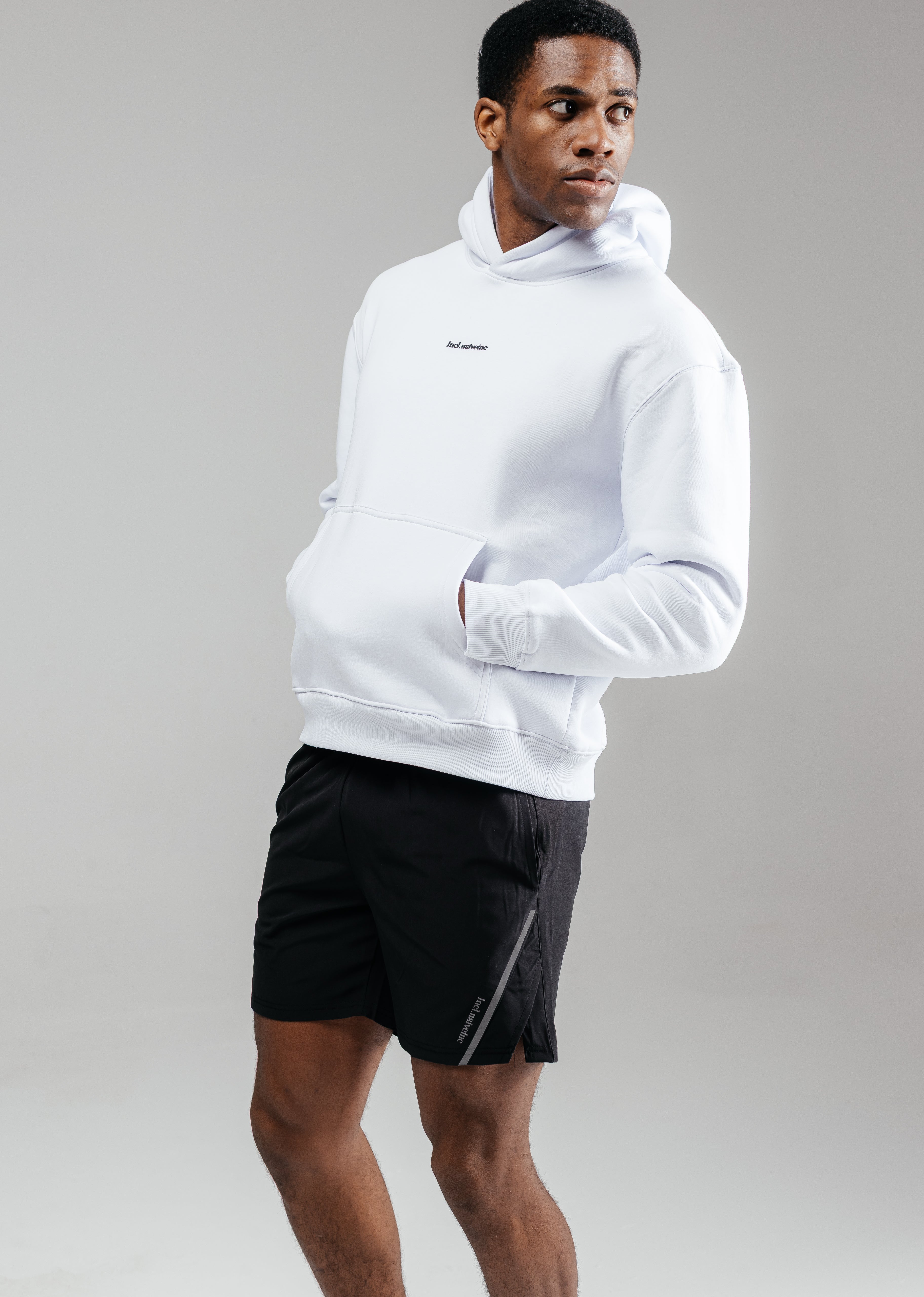 Unisex White Hoodie