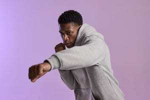 Incl.usiveinc Premium Grey Hoodie – Size Inclusive Activewear for Unisex