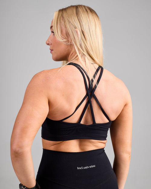 Black Flex Crisscross Sports Bra 