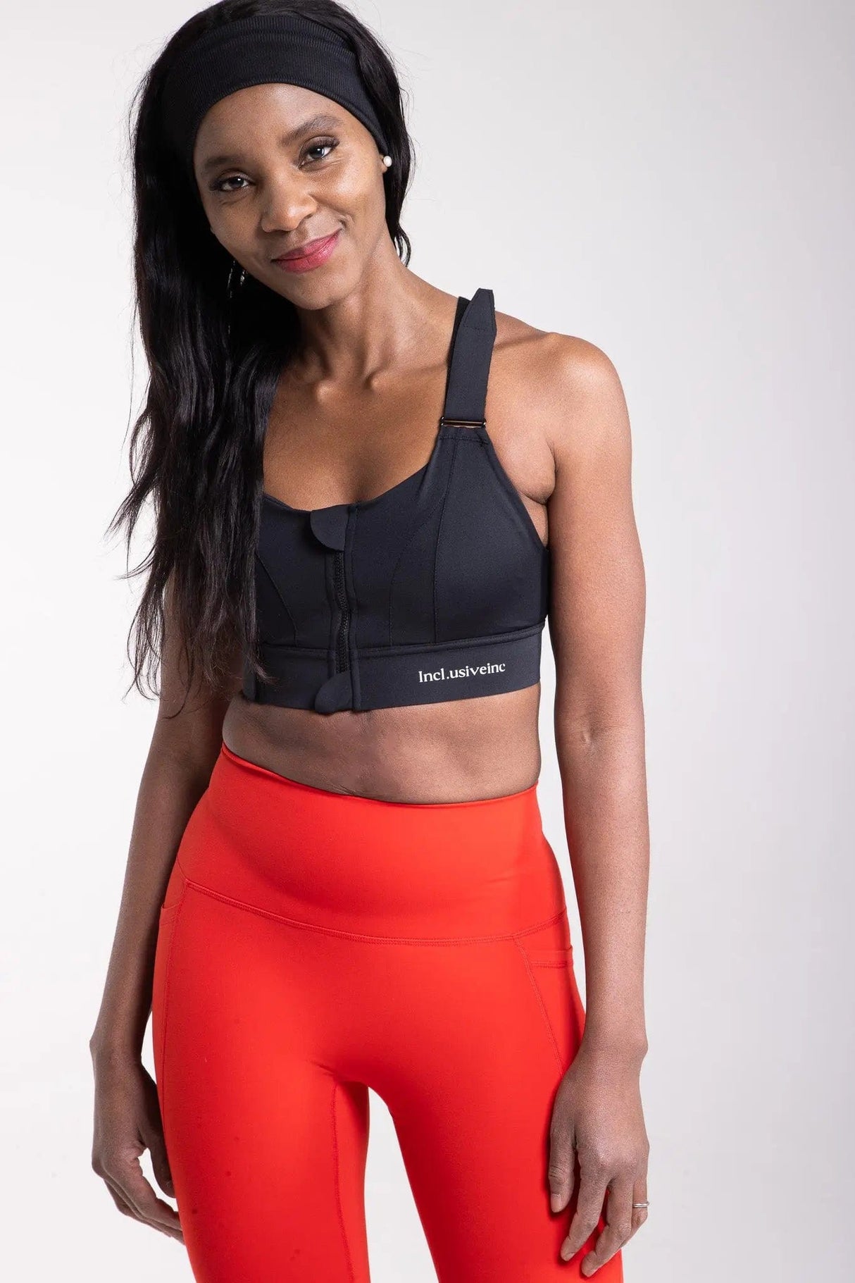 Super Strength Black Sports Bra Incl.usiveinc - Premium Activewear
