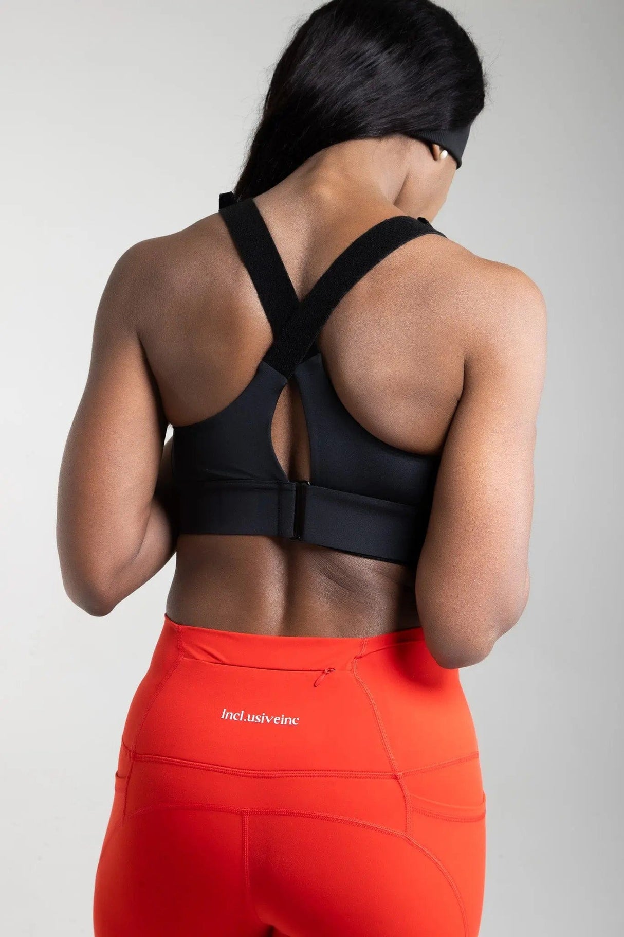 Super Strength Black Sports Bra Incl.usiveinc - Premium Activewear